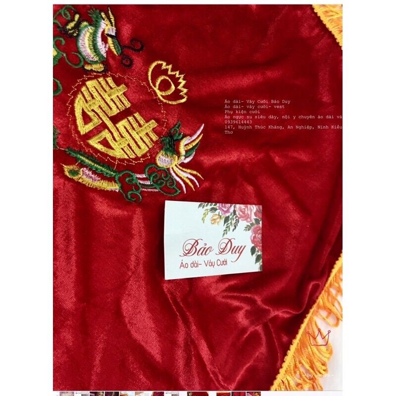 Velvet Wedding Towels, Fruit Tray Towels