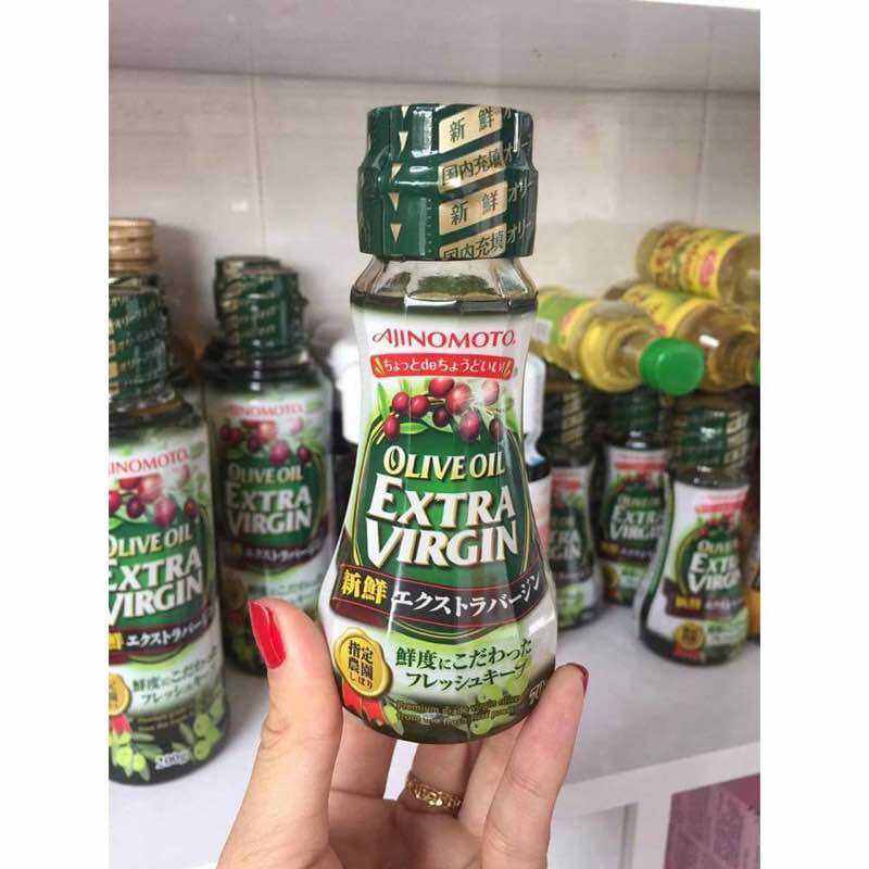 Dầu Olive Extra Virgin Ajinomoto Nhật nguyên chất cho bé ăn dặm (date mới)