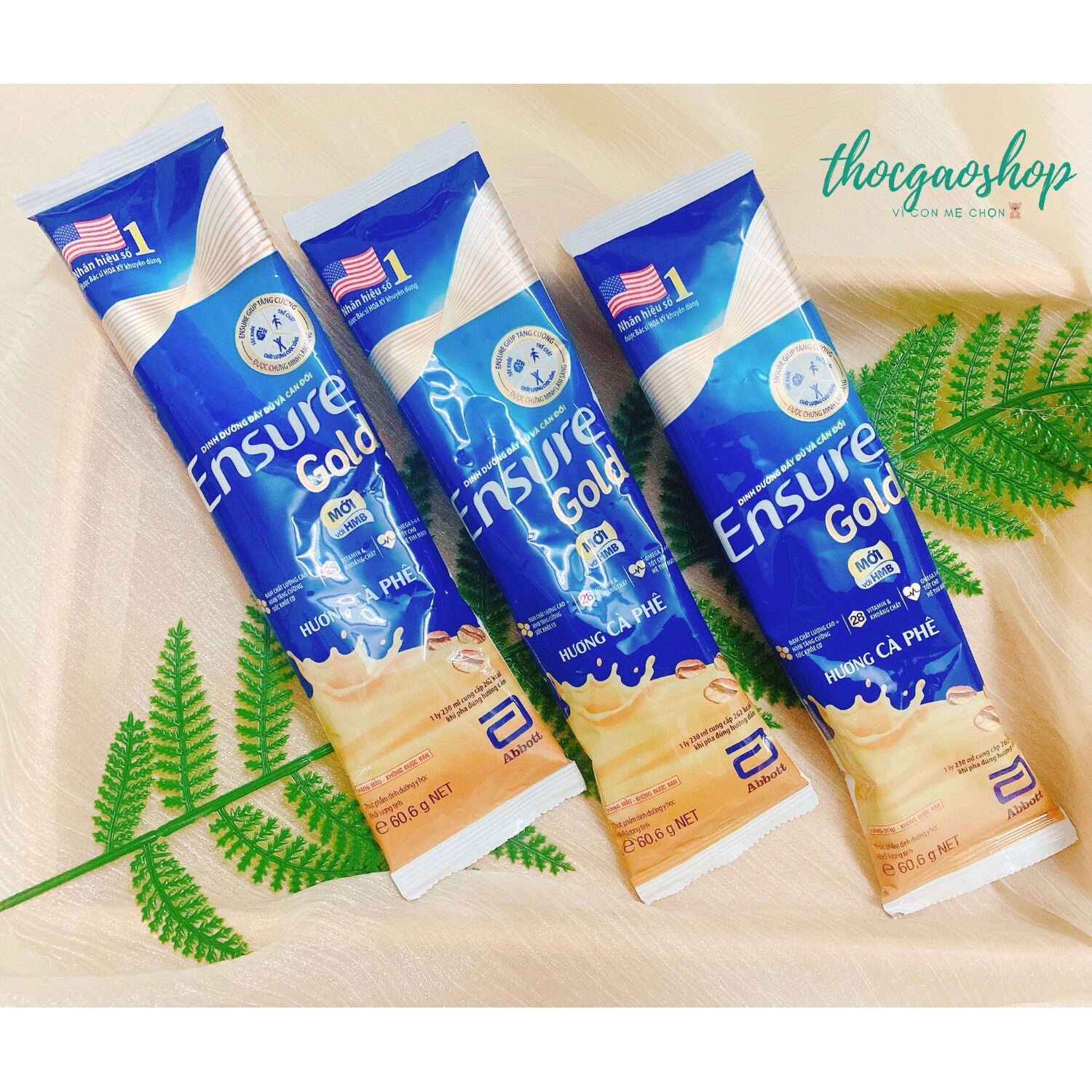 Sữa gói Ensure 60.6gr vị cà phê