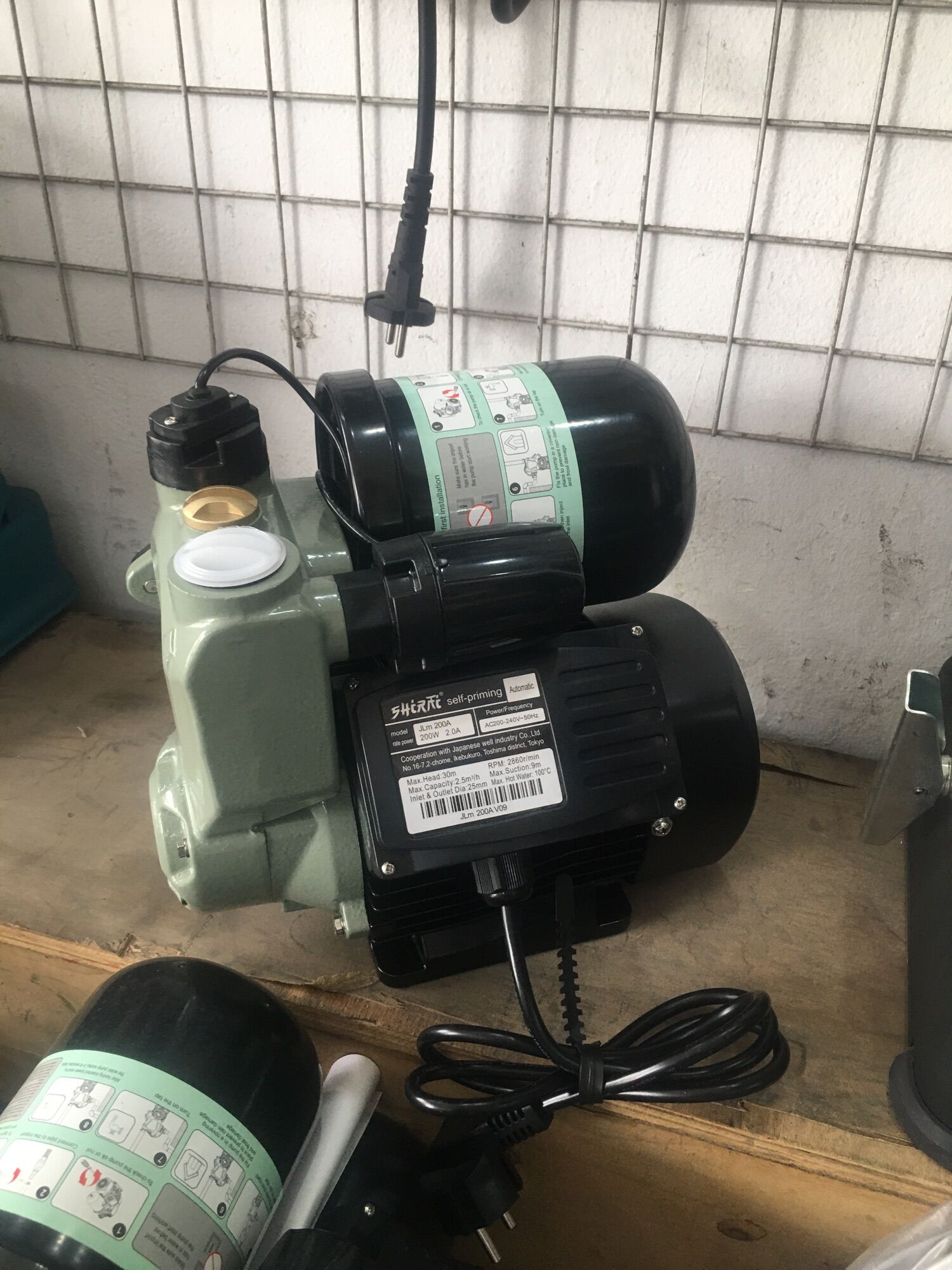 Máy bơm tăng áp Shirai JLm-300A - 300A