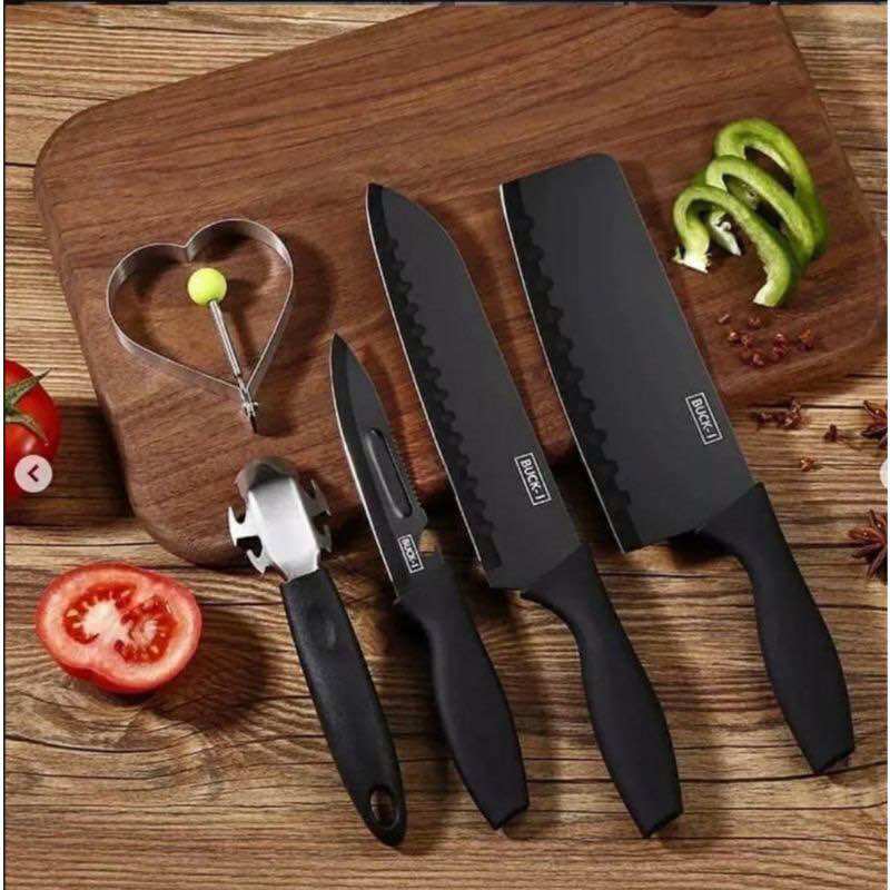 Bộ Dao nhà bếp nhật 5 món đa năng black japan asakh hàng chính hãng nguyên hộp giá rẻ. sét dao nhật 5 món cho mọi nhà.