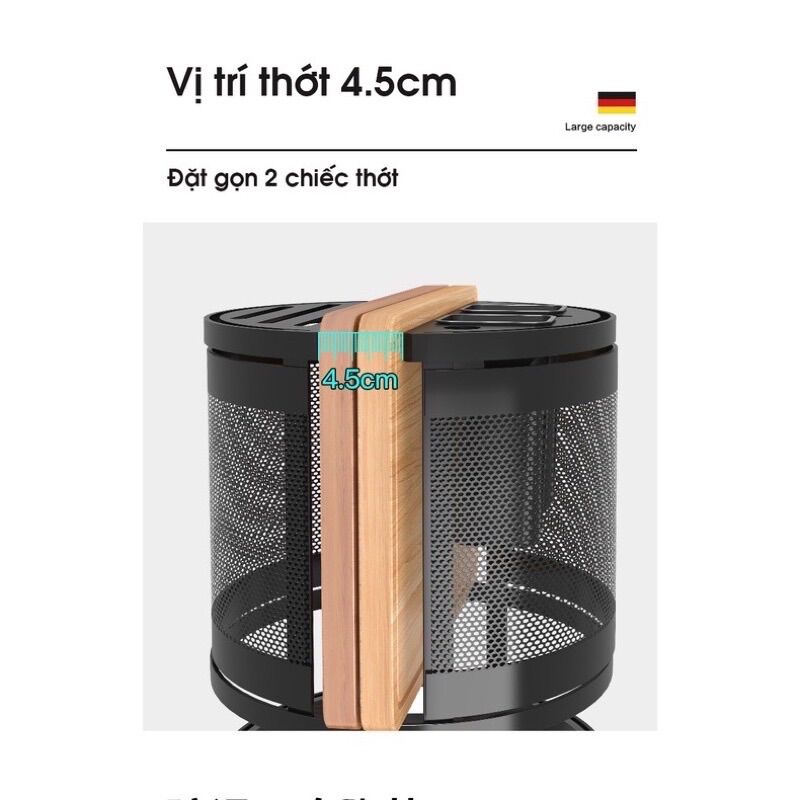 Kệ Để Dao Thớt Đũa Xoay 360 Độ