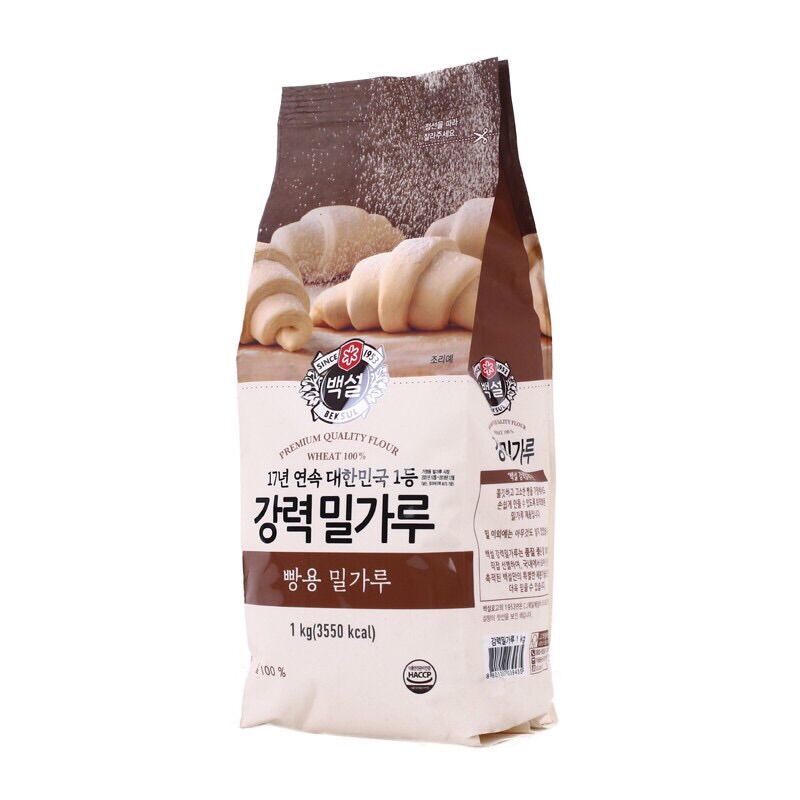 [BEKSUL] Bột Mì Chuyên Dụng Làm Bánh Mì  - [백설] 강력분 밀가루 1KG