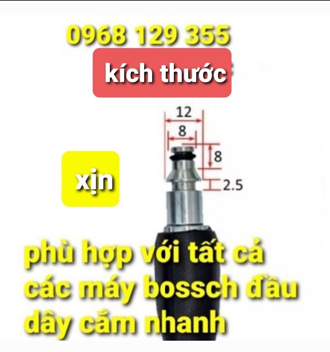 dây rửa xe cho máy BOS.CH