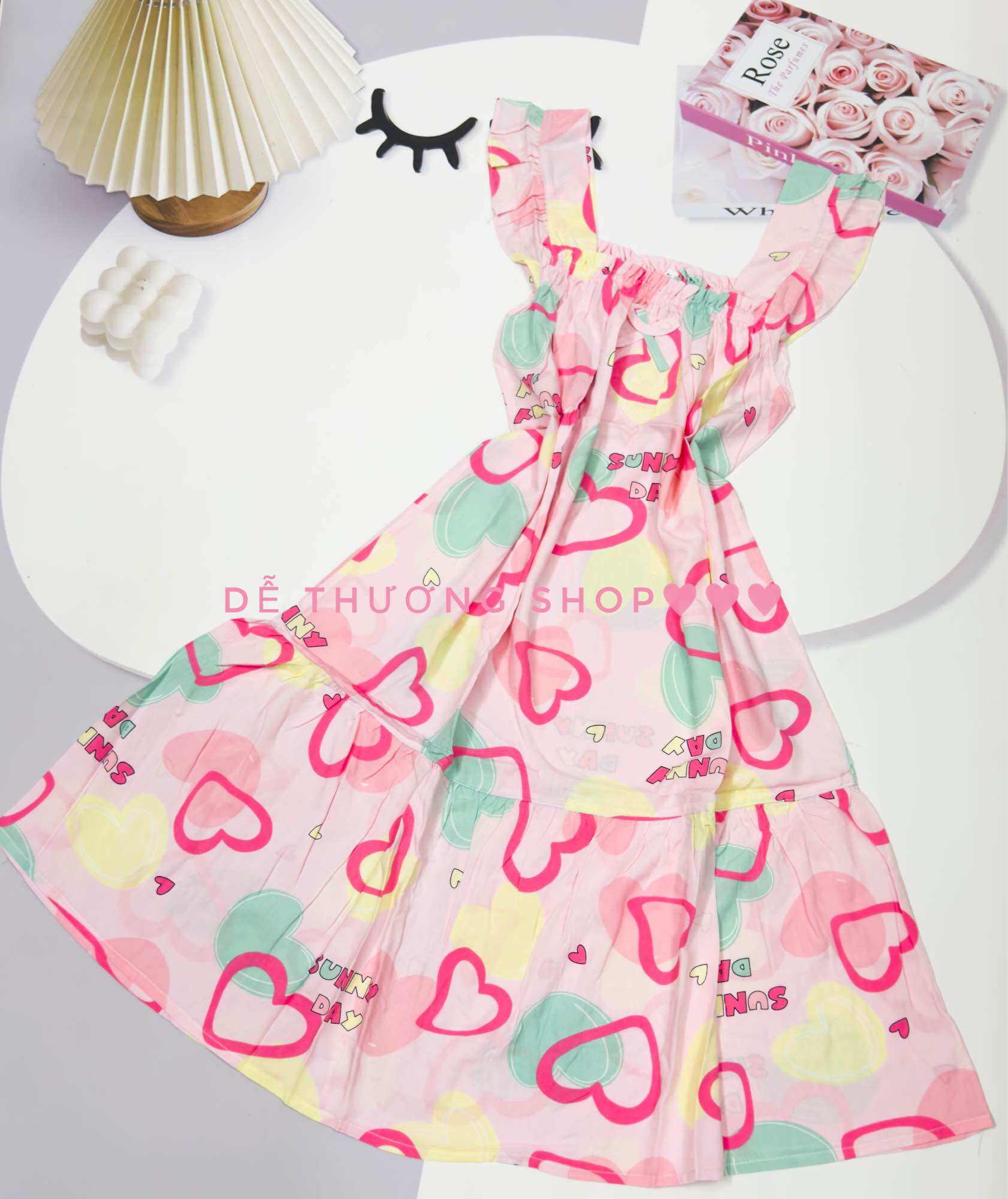 Đầm mặc nhà dây bản đuôi cá size L