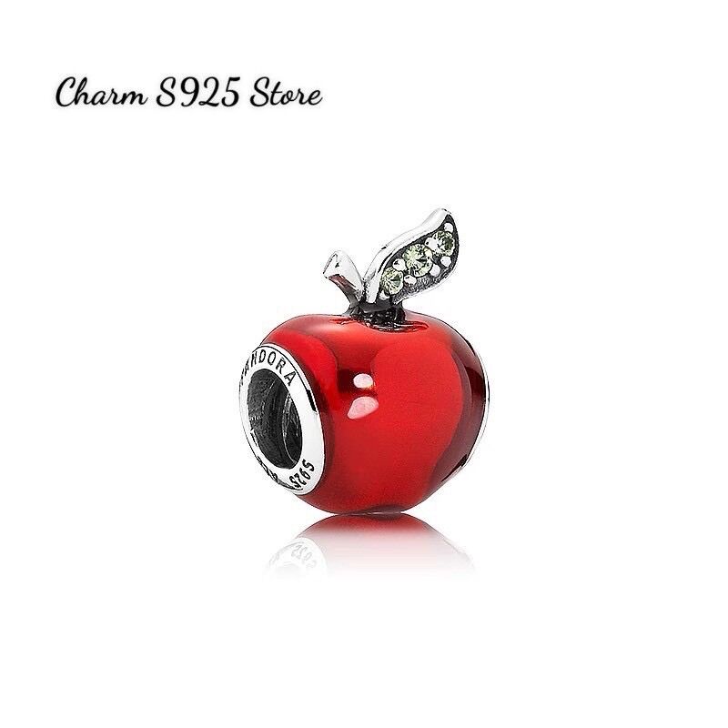 PAN ALE CHARM QUẢ TÁO ĐỎ BẠC S925 CAO CẤP
