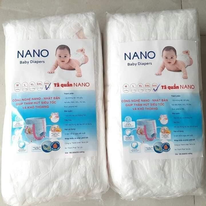 BỈM QUẦN NANO 50 MIẾNG  M, L, XL,XXL,XXXL