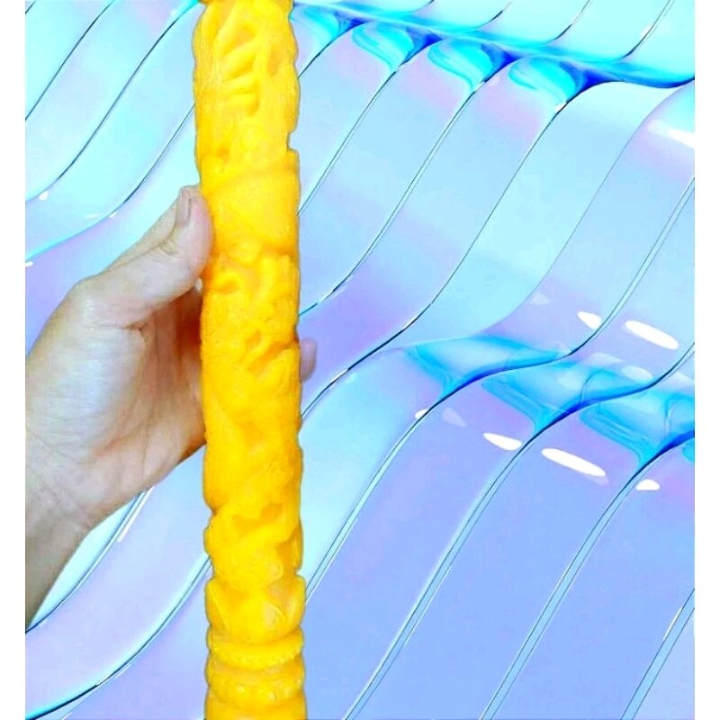 1 đôi đèn cầy chạm rồng 35cm