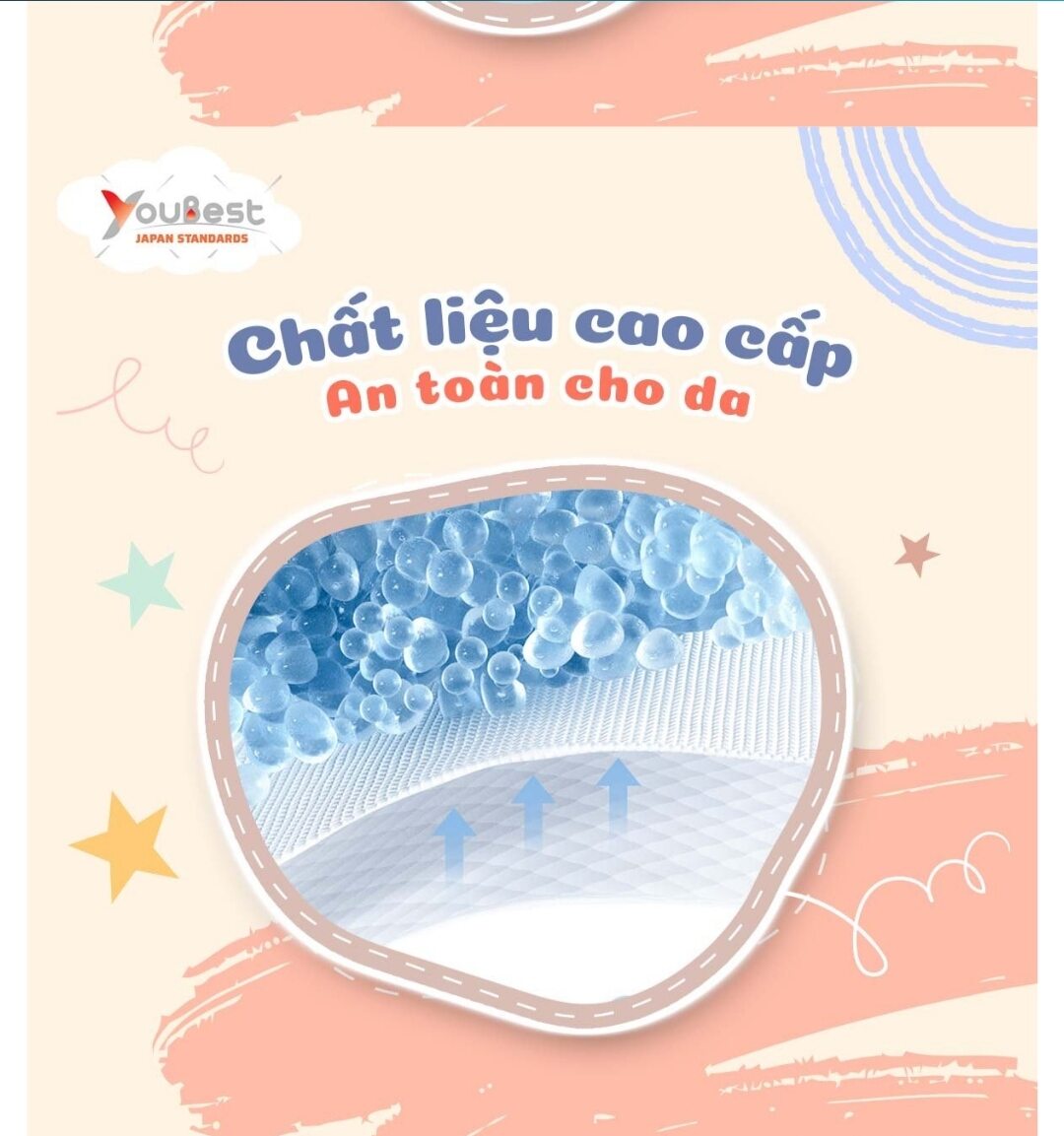 Combo 6 gói tã Quần YouBest Xl 26 miếng