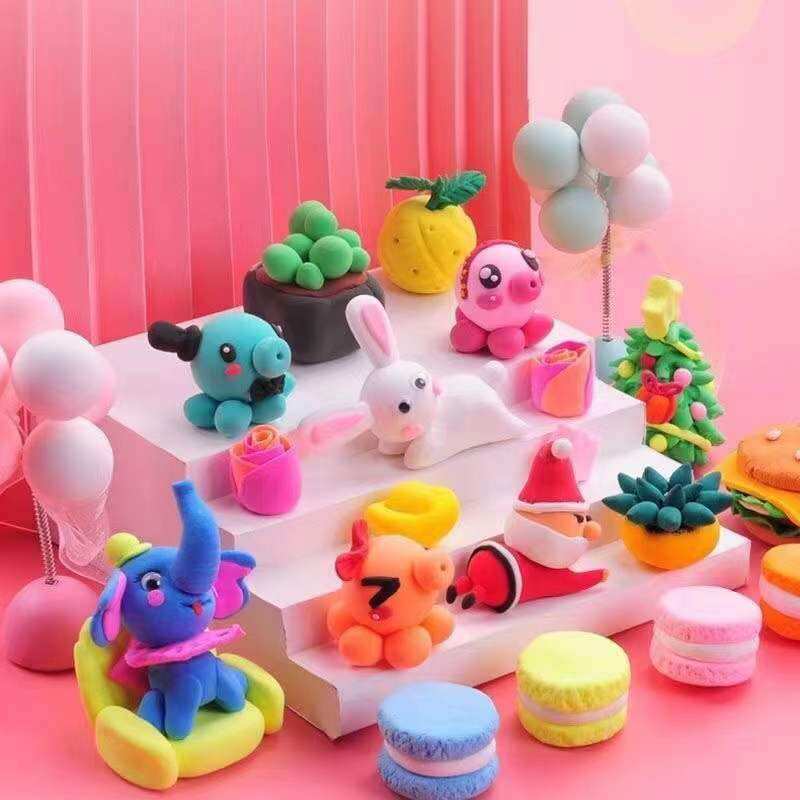 Túi 12 màu đất sét tự khô siêu nhẹ