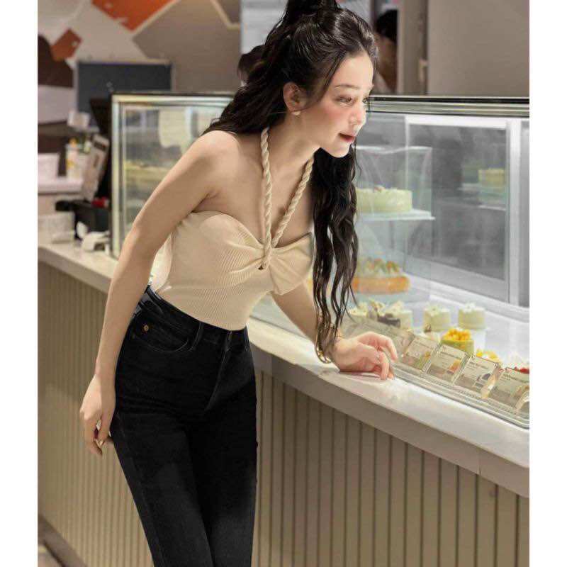 Áo yếm trơn dây thừng xinh đẹp YVT