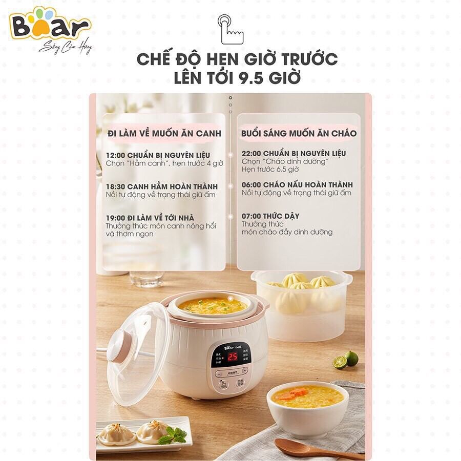 NỒI NẤU CHẬM BEAR 1.6L