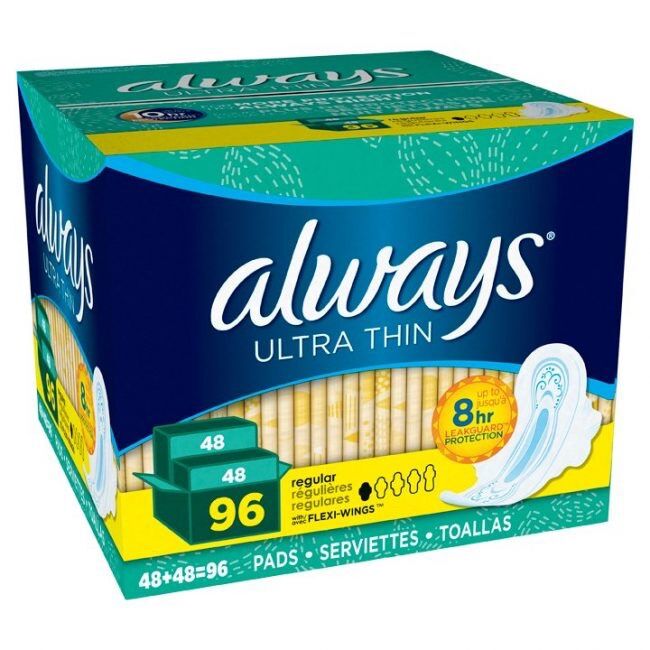 Băng vệ sinh Always Ultra Thin Size 1 Regular 96 miếng