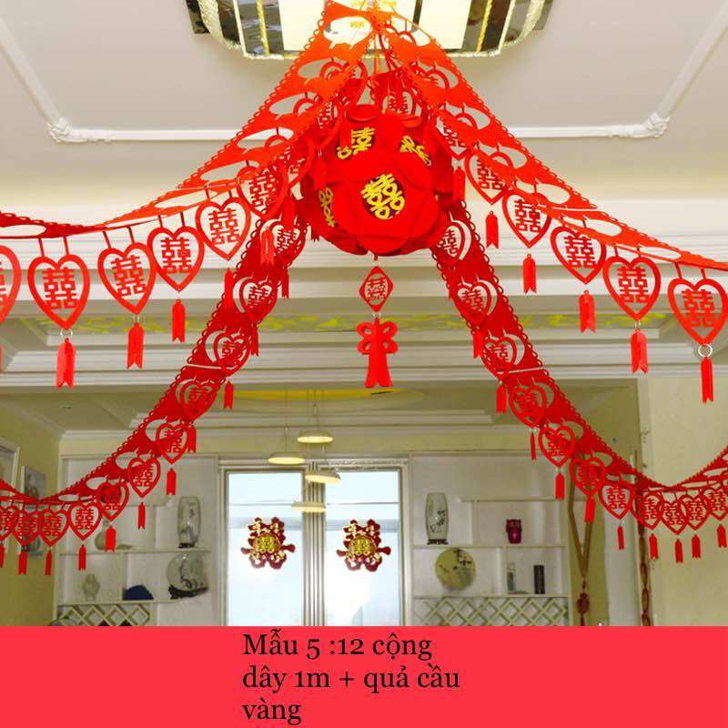 Set trang trí trần nhà ngày cưới