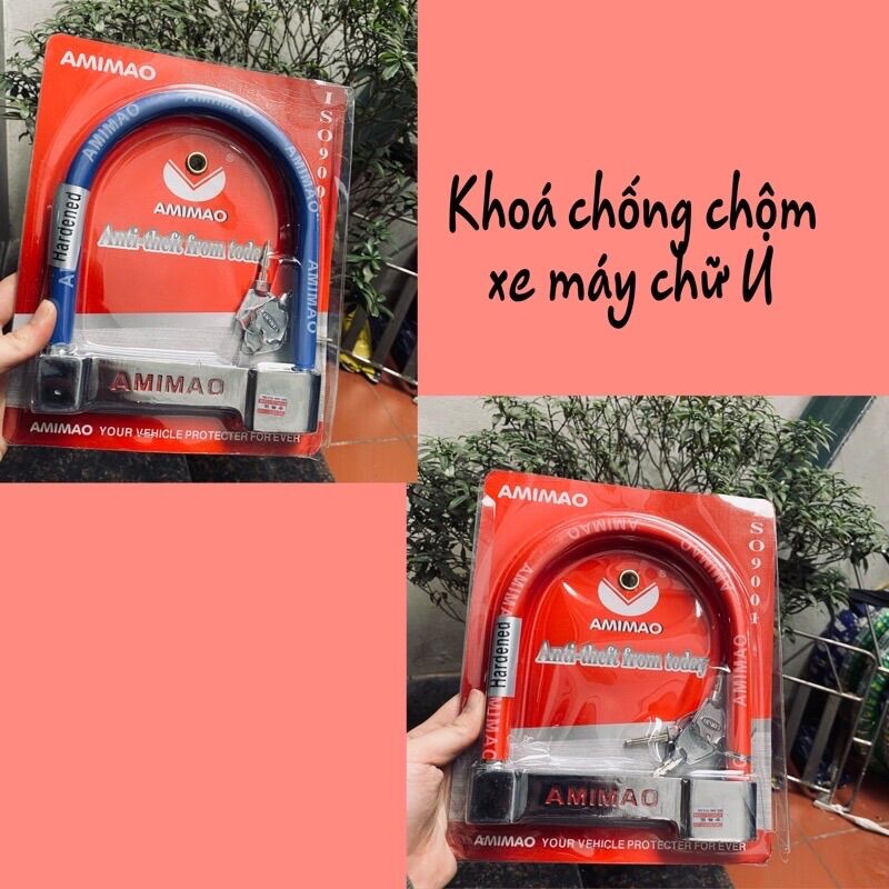 Khoá chữ u chống trộm xe máy, khoá chống trộm, loại to , dày , chắc chắn