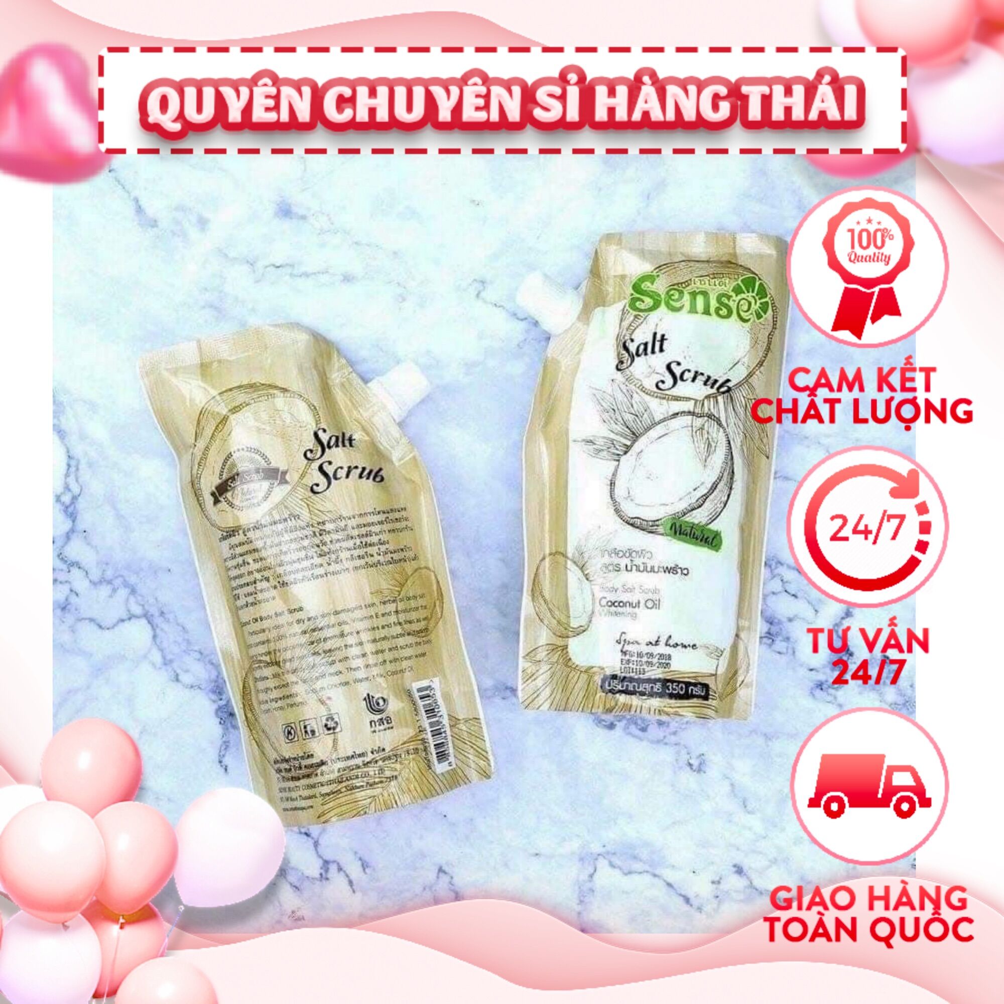muối dừa tẩy tế bào chết sense thái lan