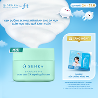 SENKA KEM DƯỠNG 3X PHỤC HỒI DÀNH CHO DA MỤN 50G (SENKA ACNE CARE 3X REPAIR GEL CREAM 50G)