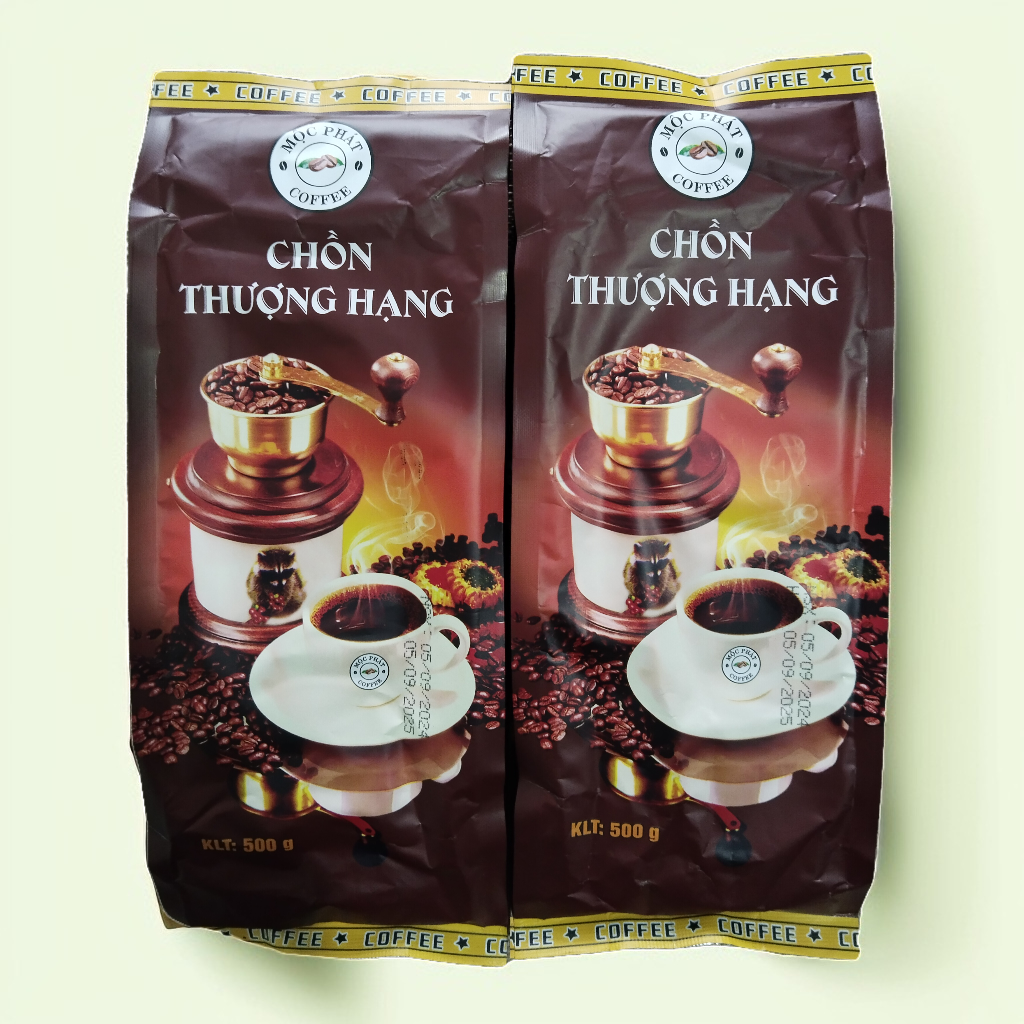 Combo 2 Packages of Premium Moc Phat Coffee = 1kg, Fragrant, Low in Fat