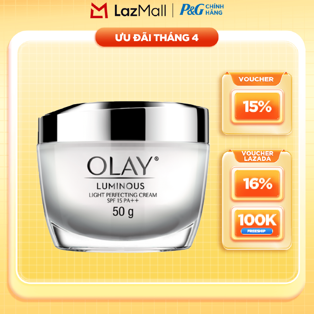 Kem Dưỡng Ban Ngày OLAY LUMINOUS Dưỡng Sáng Da Ngăn Tia UV SPF15 PA++ Hũ 50G