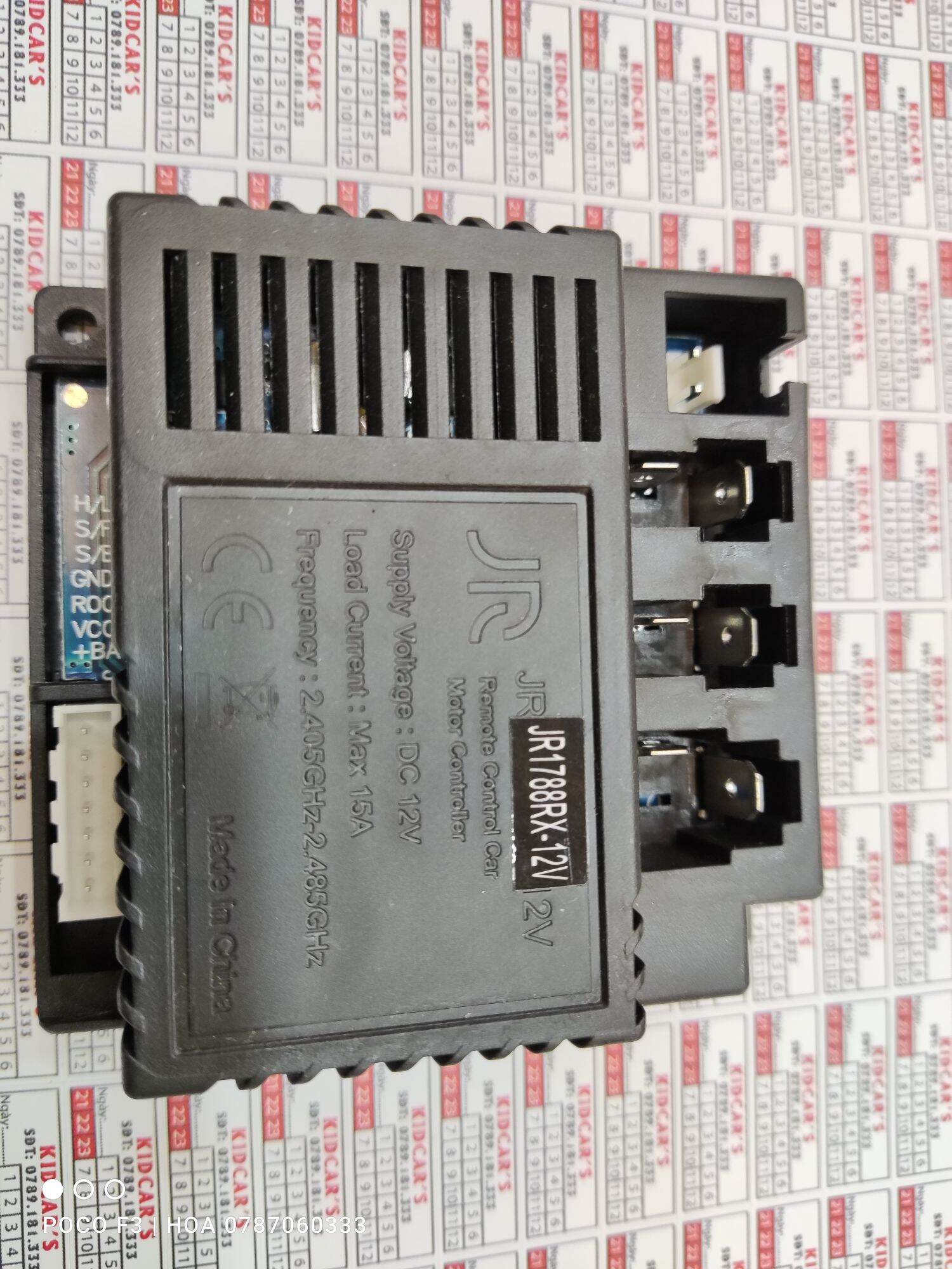 Bo mạch ô tô điện trẻ em jr1816rxs 12v, bảng mạch 1816