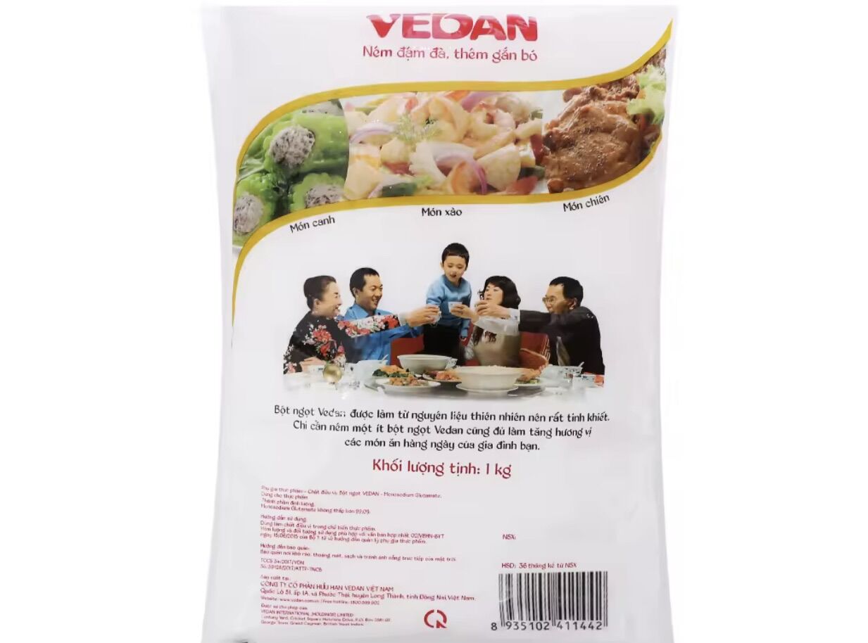 Bột ngọt Vedan hạt lớn gói 1kg