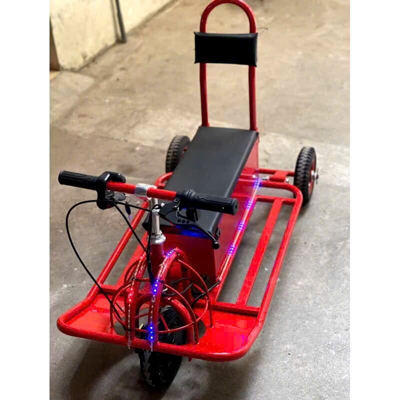 Xe Drift chế có lò xo 2 người ngồi êm ái nồi đồng cối đá siêu bền bỉ ác quy khủng - Xe đồ chơi công viên quảng trường