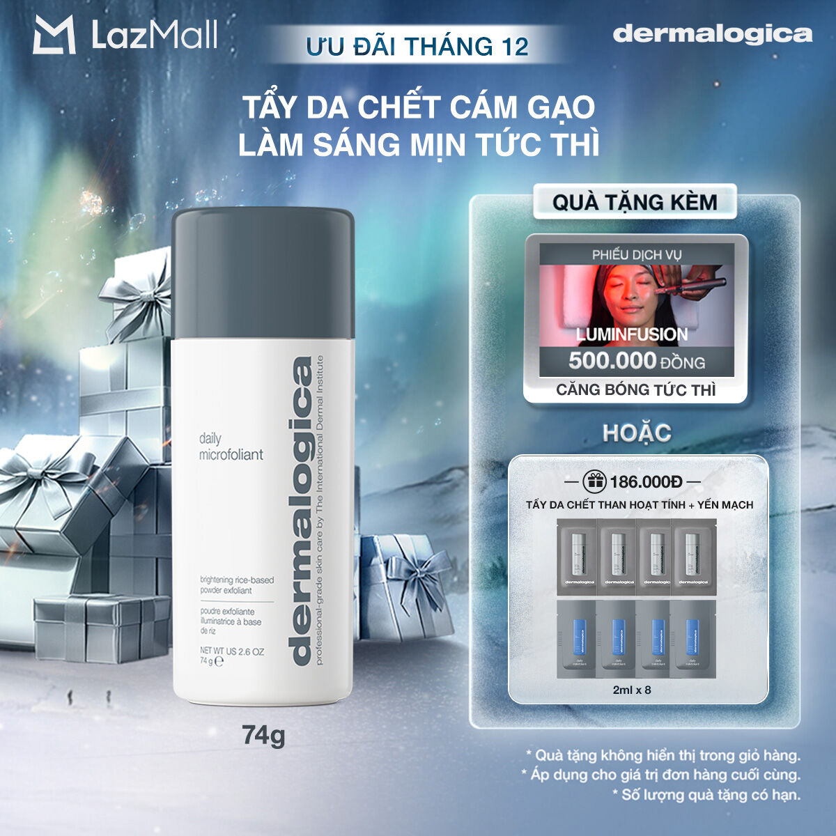  Tẩy tế bào chết cám gạo Dermalogica Daily Microfoliant 74g làm sáng mịn dành cho mọi loại da 