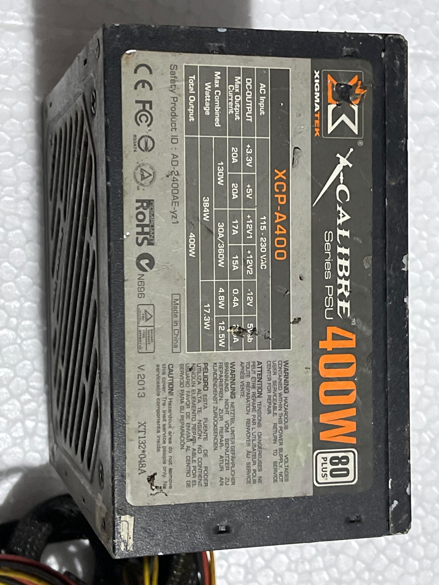 Nguồn Xigmatek 400W chuẩn 80 Plus