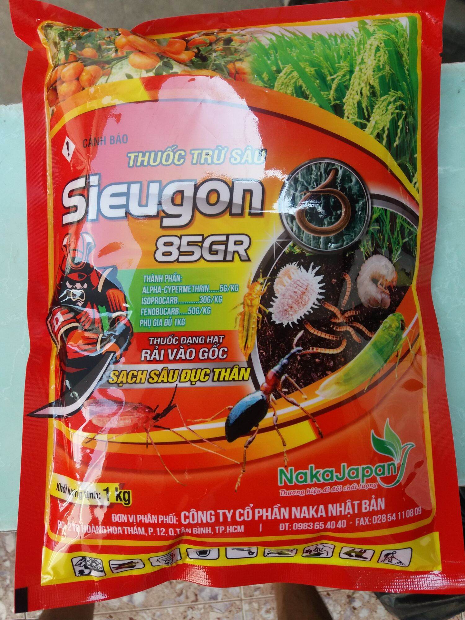 Set 25 gói thuốc trừ sâu sieugon 85GR gói 1kg