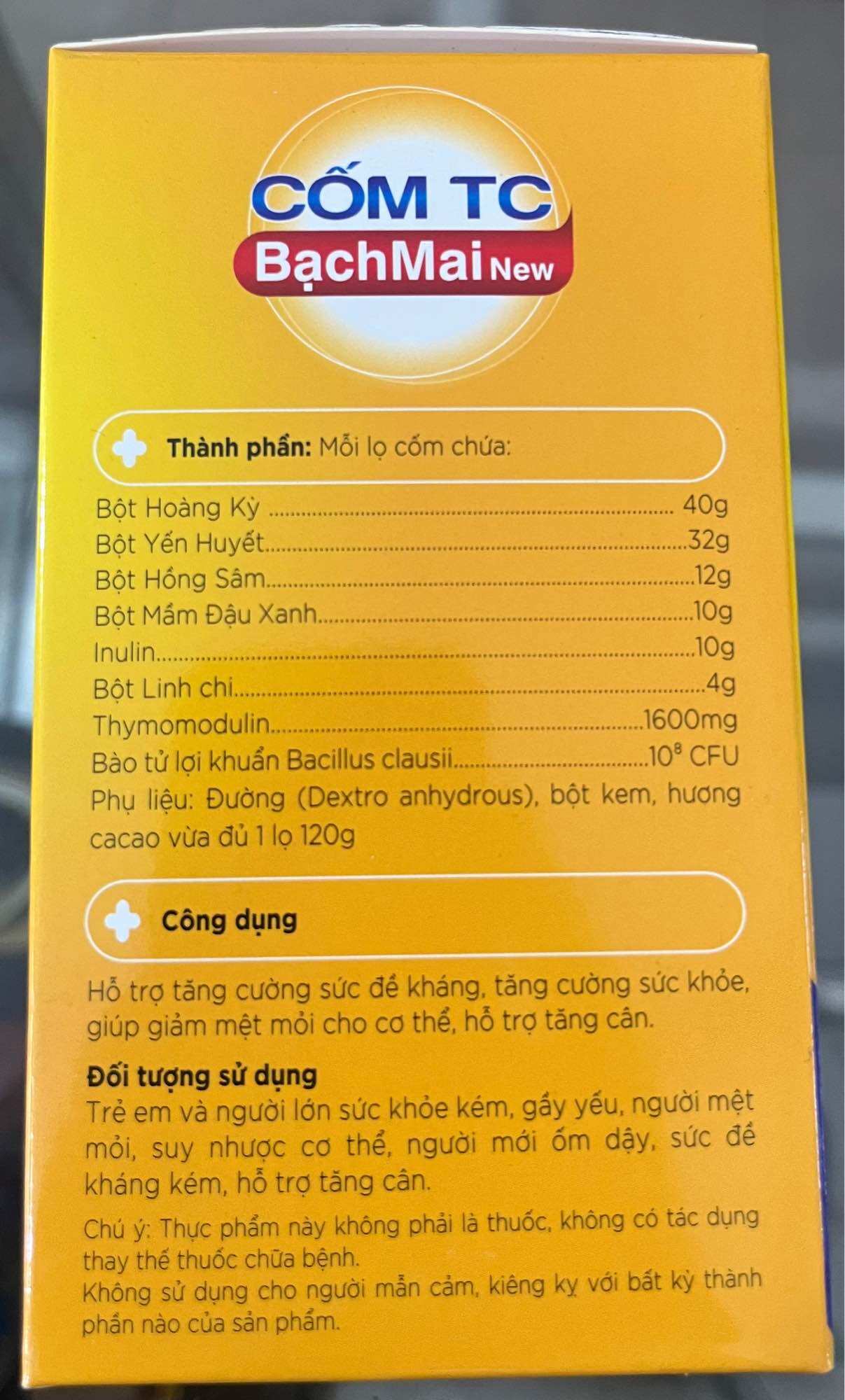 CỐM TC BẠCH MAI New TĂNG CÂN VƯỢT TRỘI