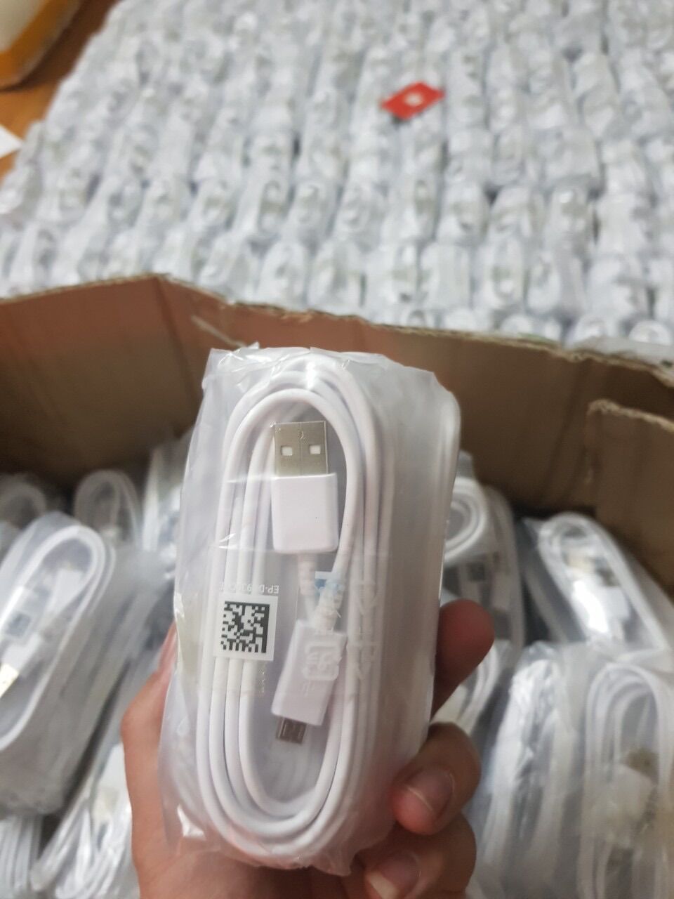 Cáp sạc sam sung micro đen trắng