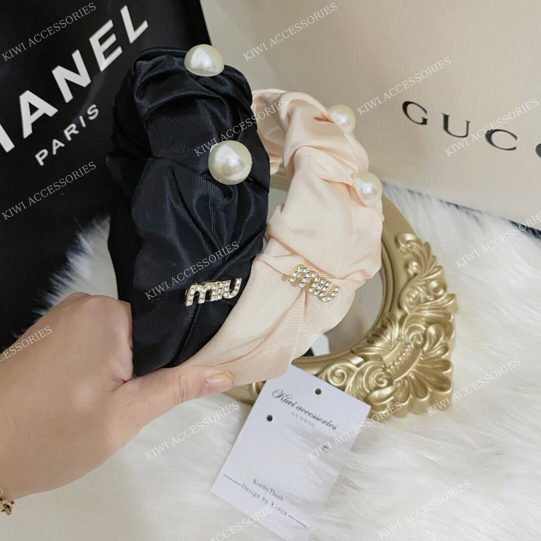 Bờm tóc miu miu đính ngọc Hàn Quốc