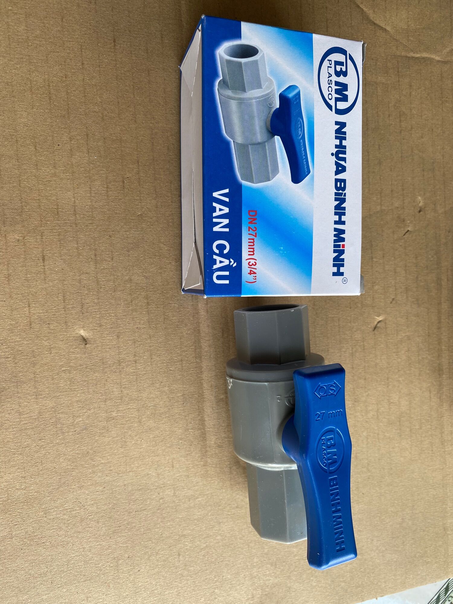 Van khoá pvc Bình Minh phi 21, 27, 34
