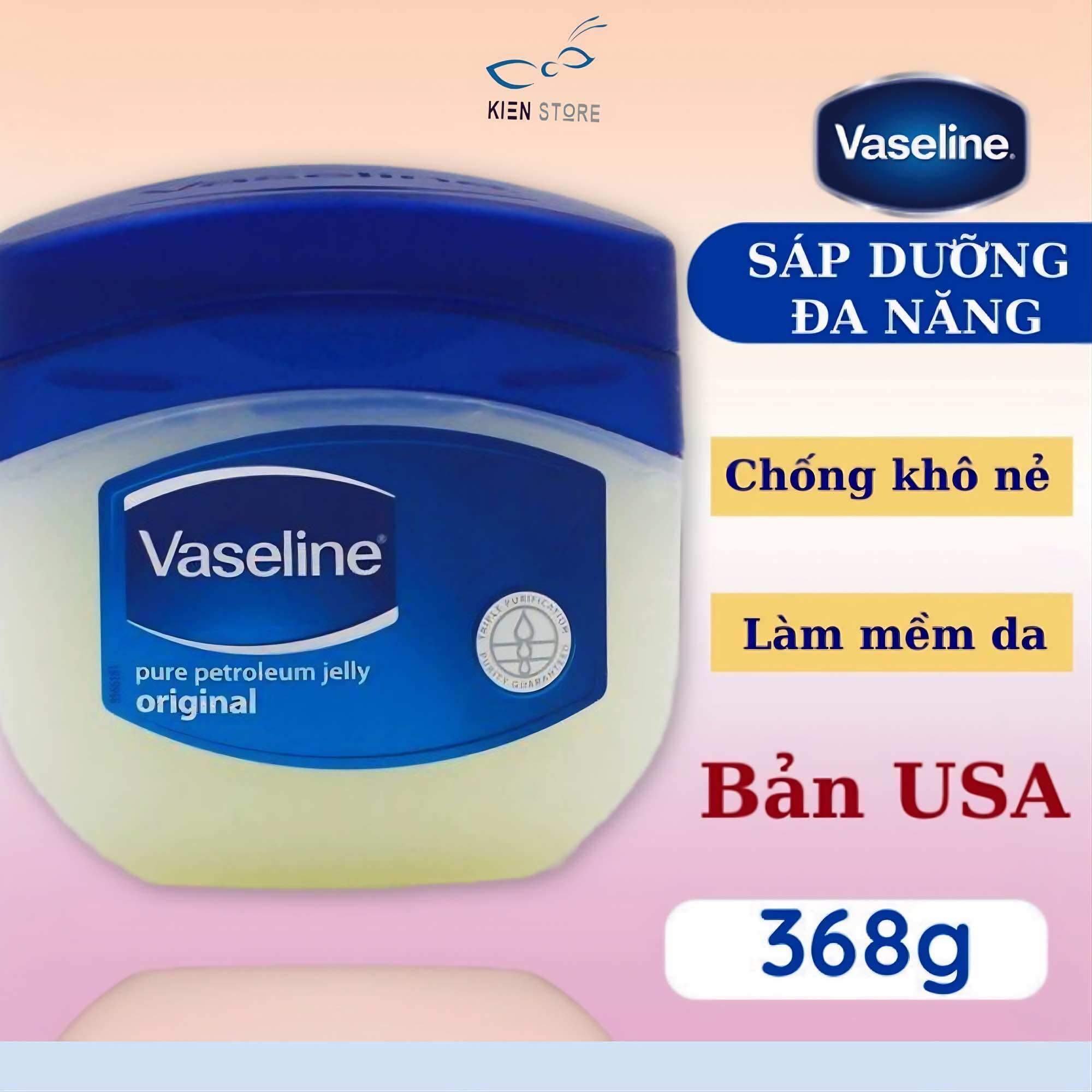 Sáp dưỡng ẩm đa năng vaseline pure petroleum jelly original mỹ 49g