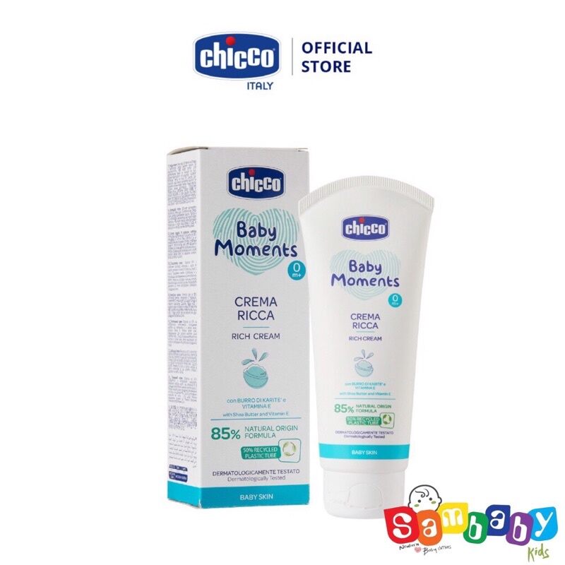 Kem dưỡng ẩm chicco cho bé