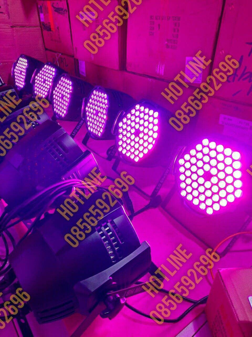 Đèn sân khấu par led 60 full màu 9w
