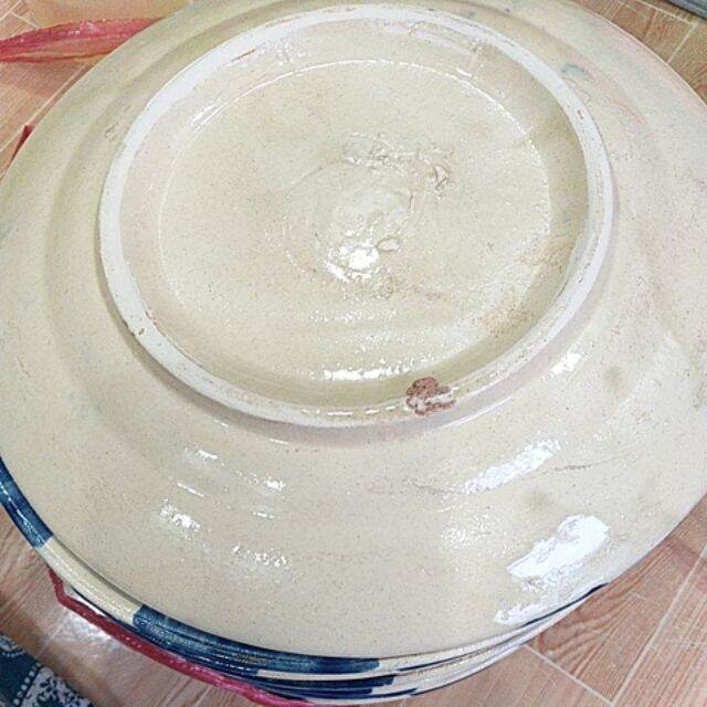 Sét 2 Dĩa phết bằng sành 22cm