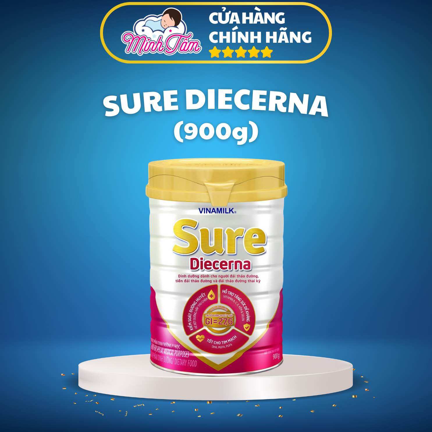 Sữa bột Vinamilk Sure Diecerna mẫu mới