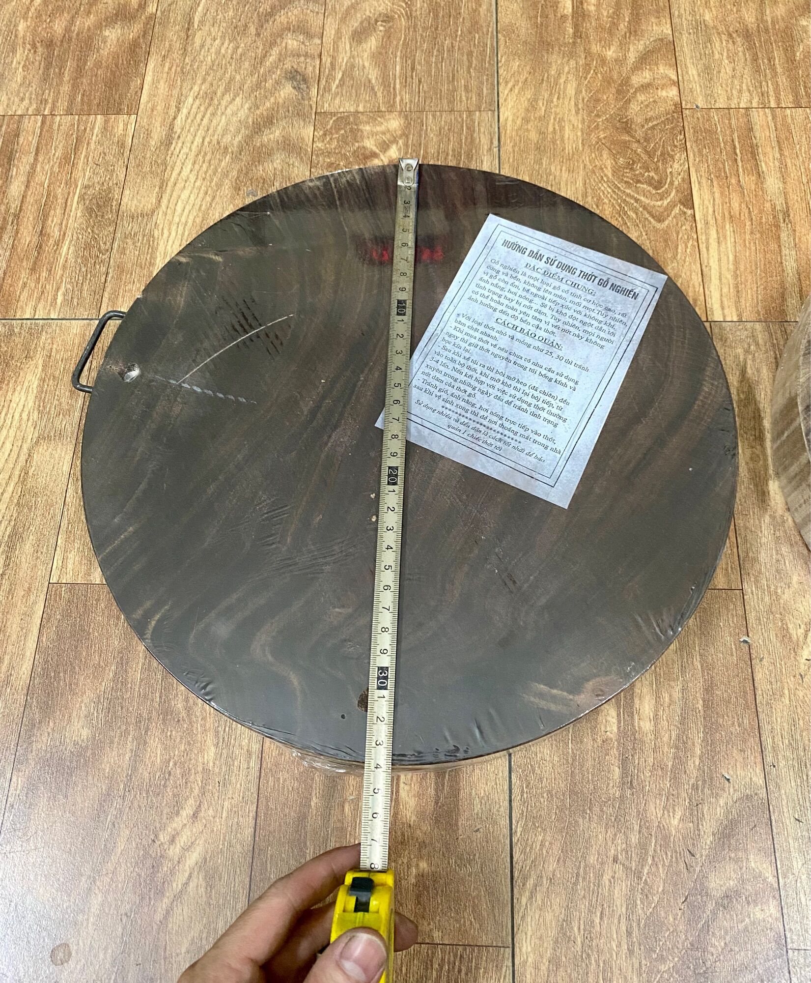Thớt gỗ nghiến tròn size 24,29,34cm