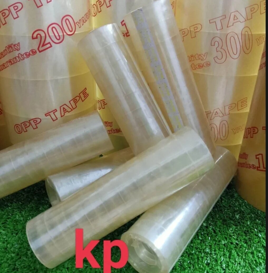 (Giá Xưởng Xả kho siêu Tiết kiệm) 100Yard nặng 1kg  Băng Keo Băng Dính Trong/Đục 4.8cm - 100Yard ( 1kg 6 cuộn)