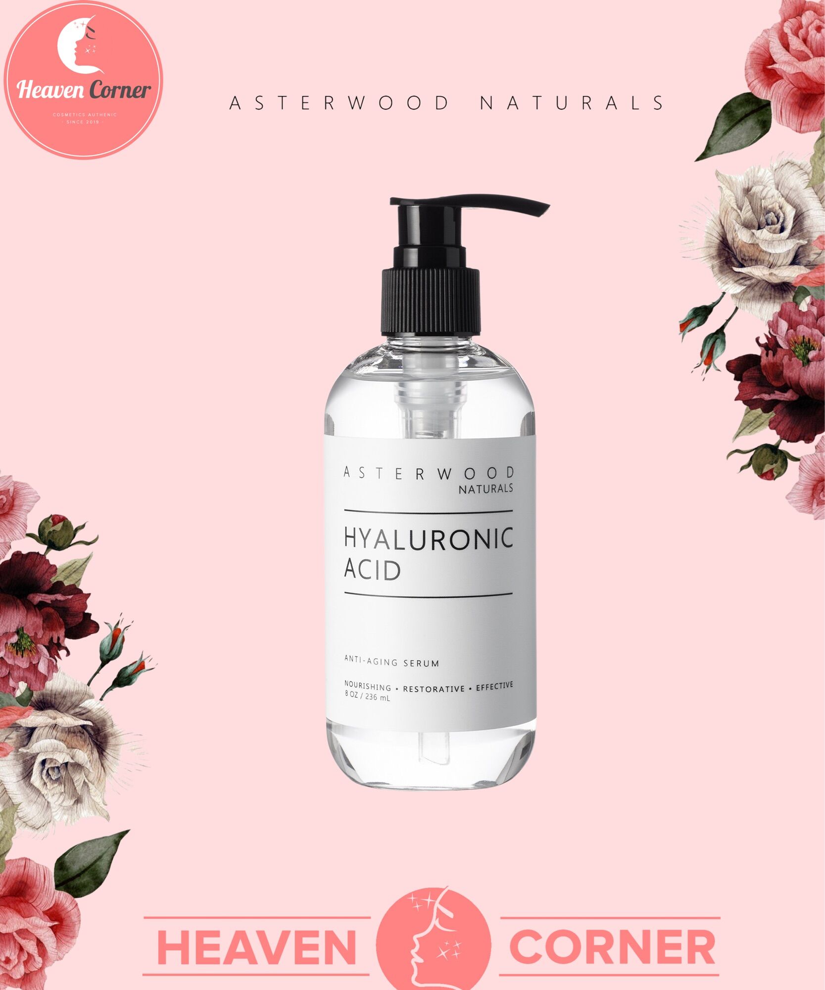 Serum Cấp Nước Ha Hãng Asterwood Naturals Hyaluronic