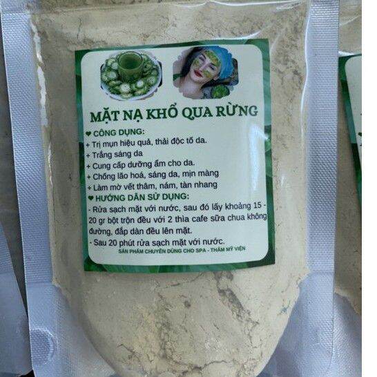 Bột khổ qua rừngmặt nạ mướp đắng nguyên chất khô thơm xịn (túi 1kg )