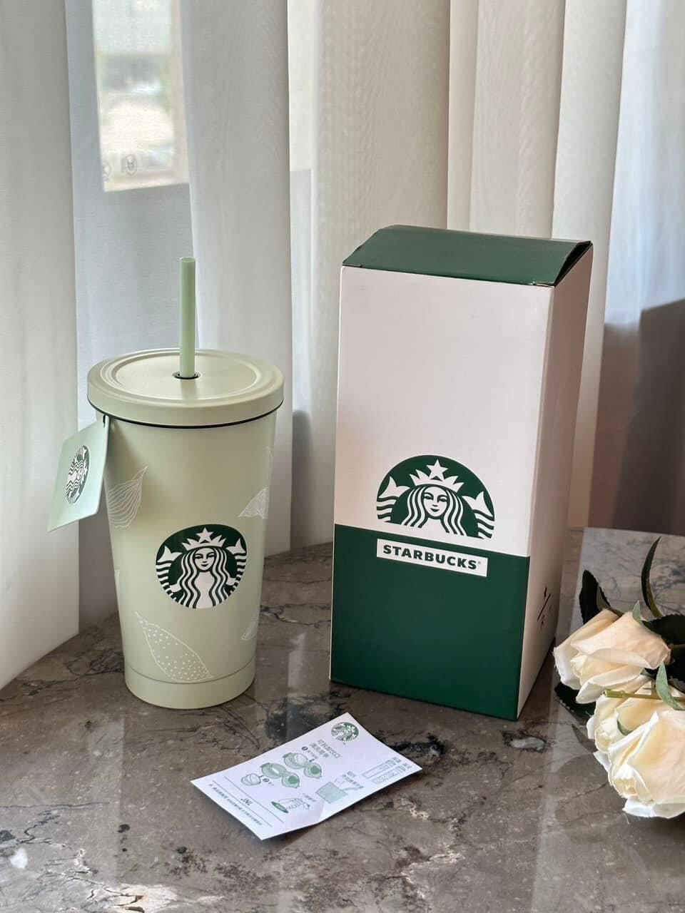 Ly giữ nhiệt Starbucks inox 304 có ống hút