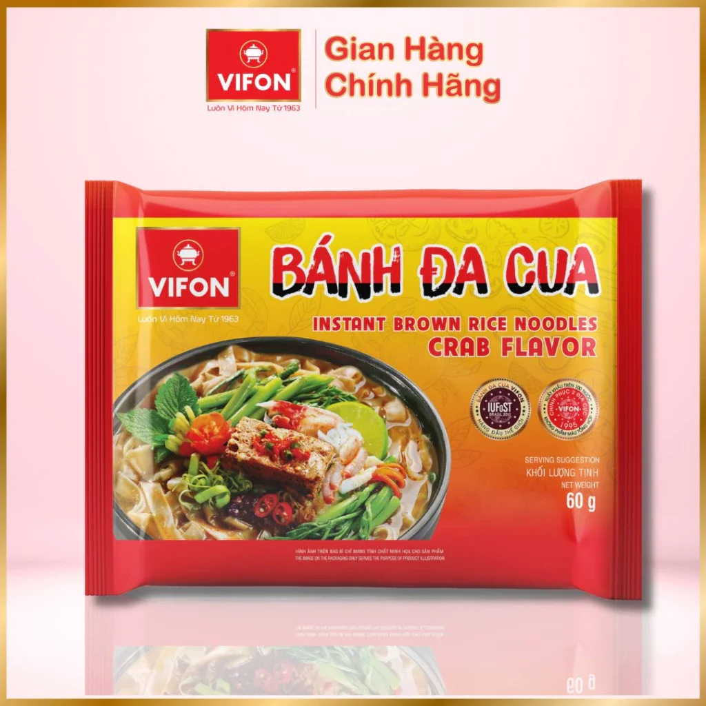 BÁNH ĐA CUA VIFON GÓI 60G