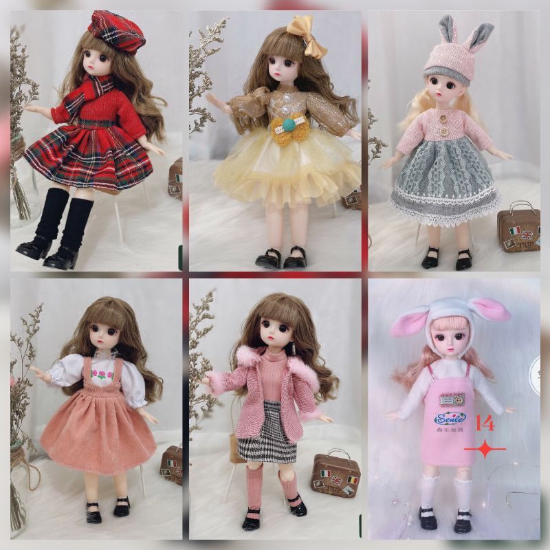Búp bê Babanana tóc 2 bím cho bé gái xinh xắn