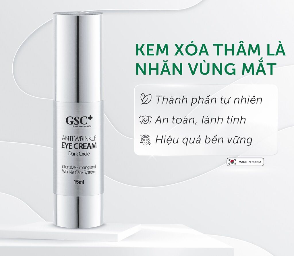 Kem mắt gsc anti wrinkle eye cream - kem mắt xoá nhăn nâng cơ gsc 15ml chính hãng