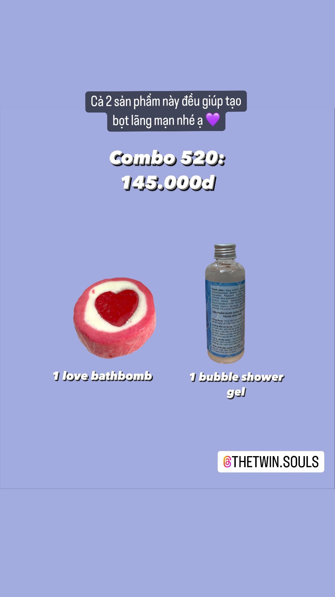 Combo 520 - bomb bath nhiều bọt sữa tắm tạo bọt