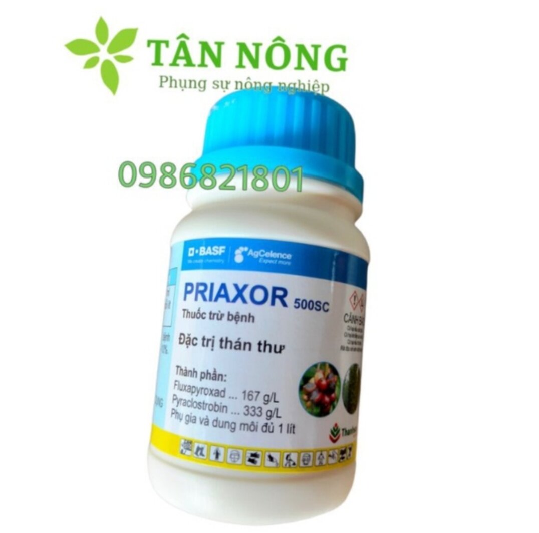 Chế phẩm trừ thán thư trên cây trồng priaxor 500sc chai 100ml