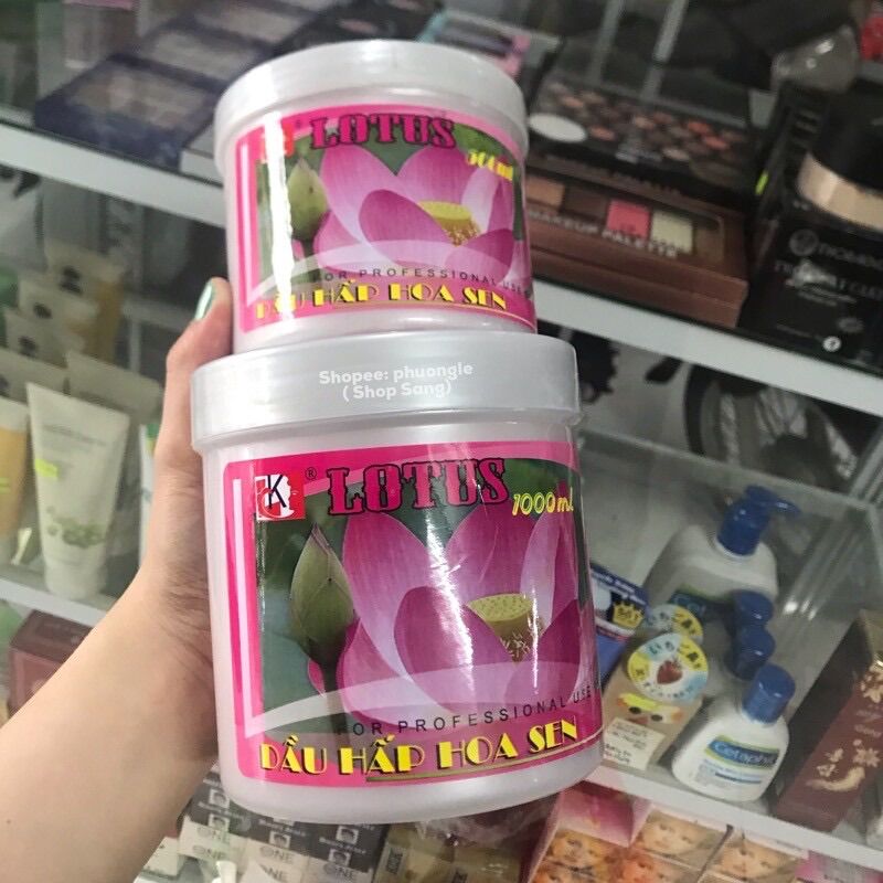 Ủ tóc hoa sen 500ml 1000ml lk
