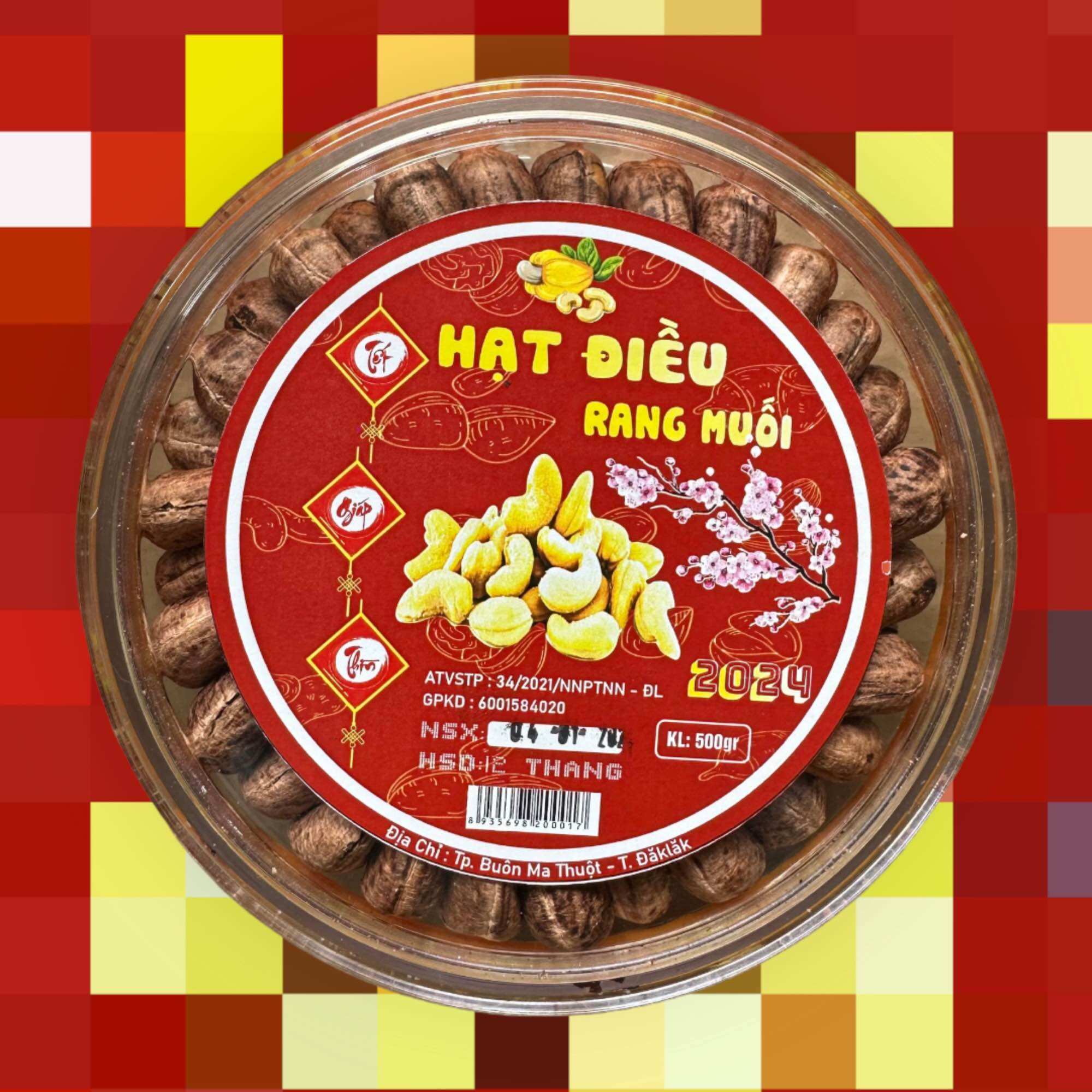 500g hạt điều a cồ còn nguyên hạt chưa tách loại 1 rang muối nguyên vỏ lụa